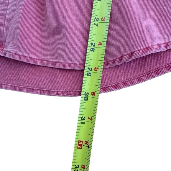 Nat Nast Pink Silk Blend Shirt Ribbed Long Sleeve Collar Button Down Pockets M - Picture 8 of 12
